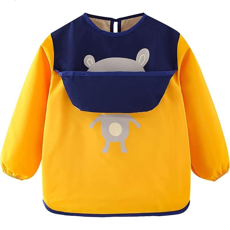 پیشبند  کودک آستین دار   کاسه دار  خرس