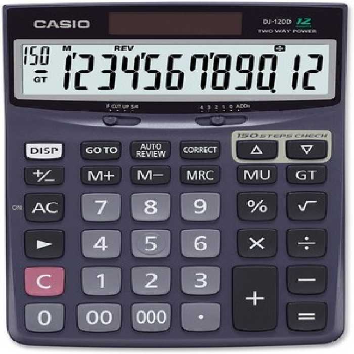 ماشین حساب رومیزی کاسیو مدل DJ-120D