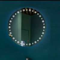 اینه بک لایت مدل گل سایز60 سانت