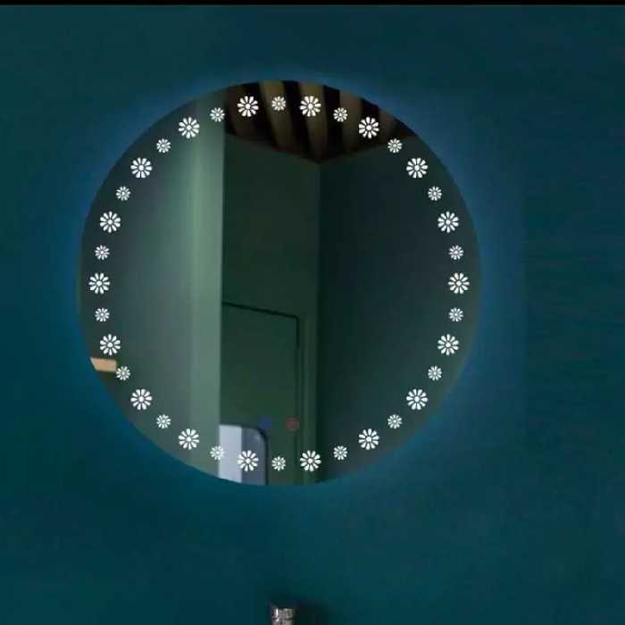 اینه بک لایت مدل گل سایز60 سانت