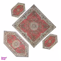 ست 4 تکه رومیزی ترمه حاتم یزد کد 5203