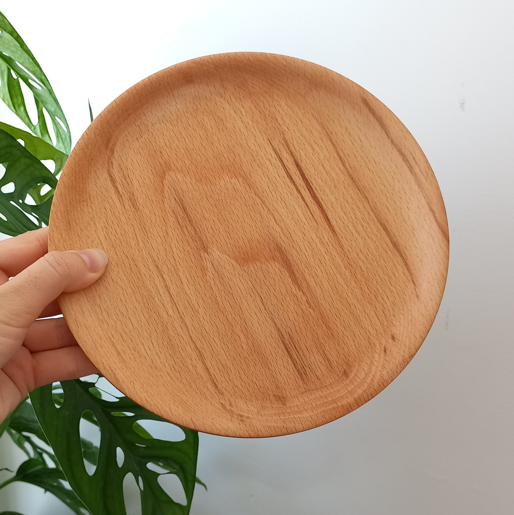 بشقاب چوبی راش پیشدستی چوبی