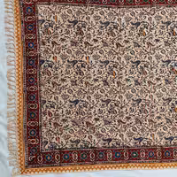 رومیزی ممتاز  100*150 قلمکار اصفهان طرح گل شیپوری