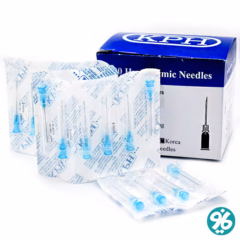 سرسوزن آبی گیج 23 آوا بسته 100 عددی