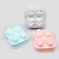 قالب پلاستیکی یخ جمجمه 4عددی