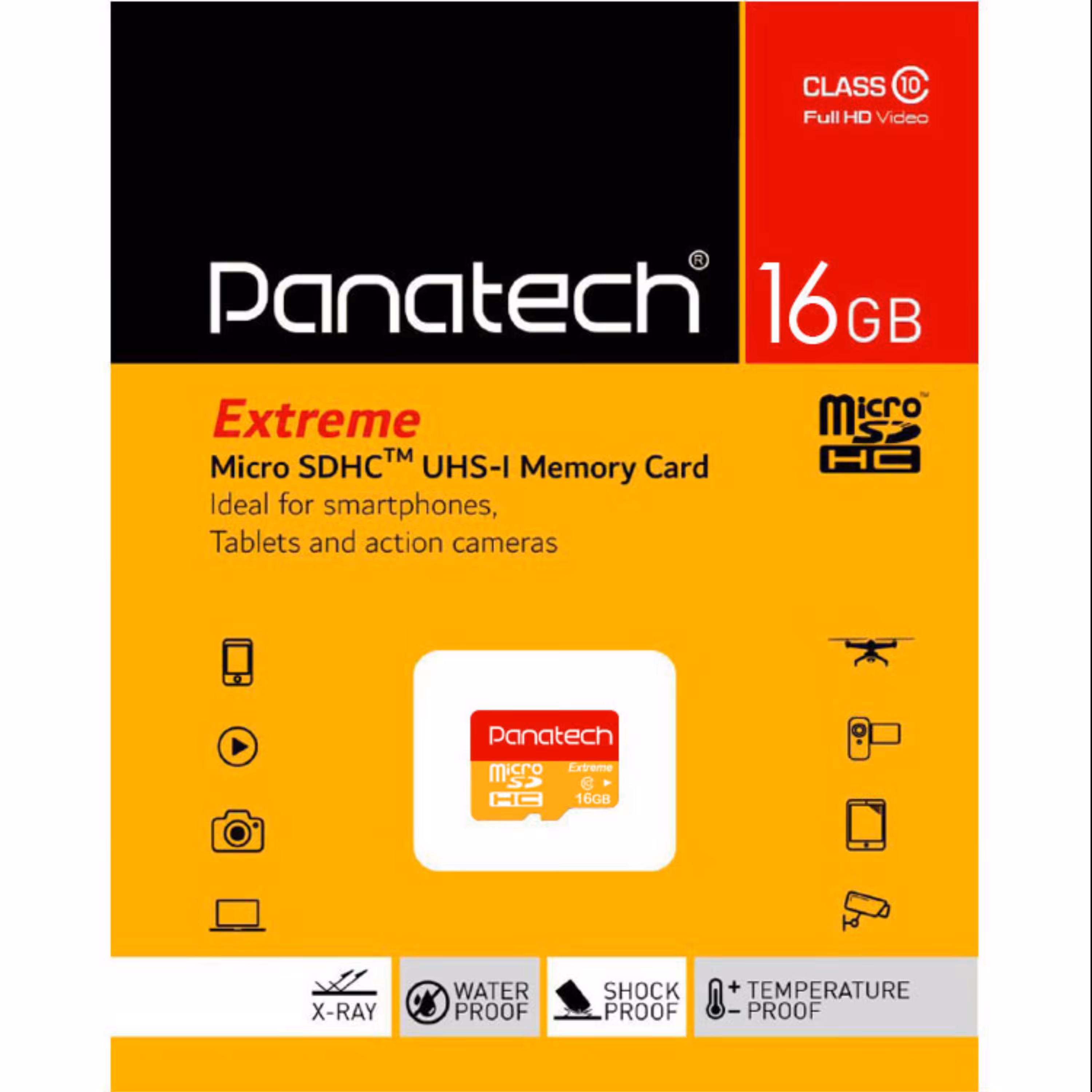 مموری 16 گیگ کارت حافظه میکرو اس دی Panatech سری Extreme ظرفیت 16 گیگابایت