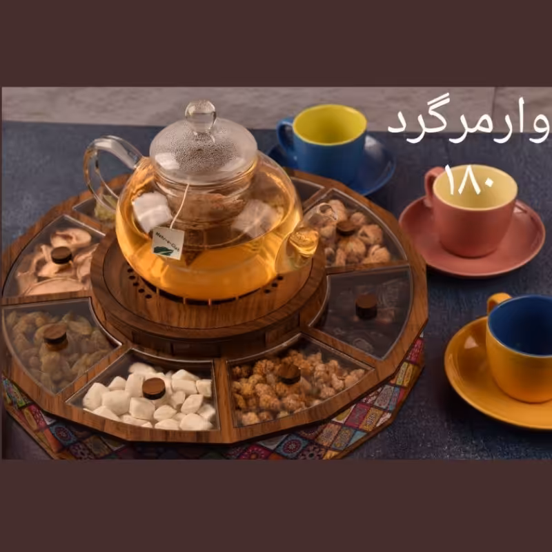 تیبگ 8 خانه وارمر دار گرد چوبی مدل 180 