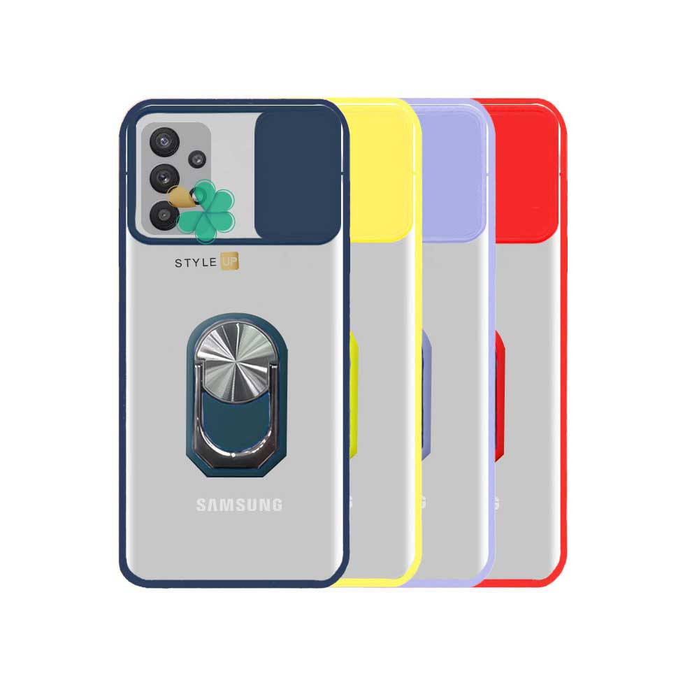 قاب هیبرید مات گوشی سامسونگ Samsung M32 5G مدل کمشیلد حلقه دار