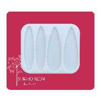 قالب سیلیکونی رزین مدل گیره مو دفرمه کد FZ4