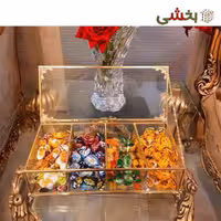 جعبه تی بگ 4 خانه برنجی