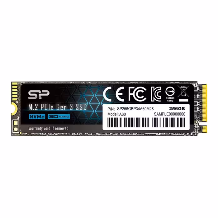 اس اس دی سیلیکون پاور مدل P34A60 PCIe Gen3×4 ظرفیت 256 گیگابایت
