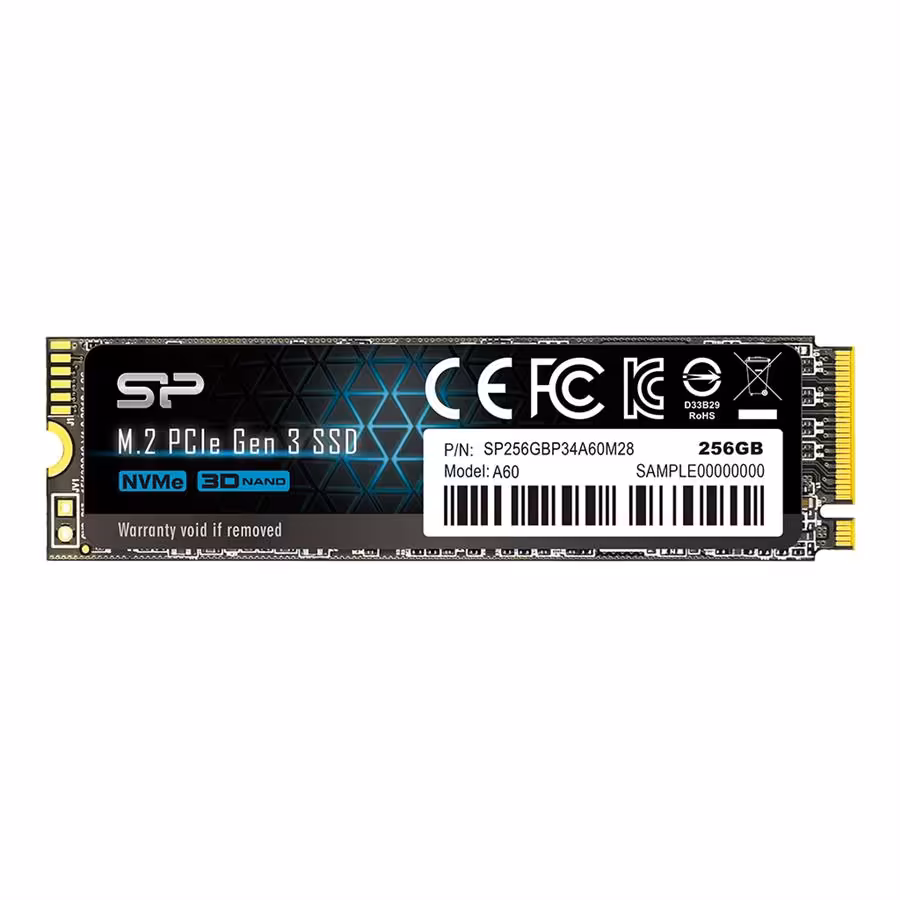 اس اس دی سیلیکون پاور مدل P34A60 PCIe Gen3×4 ظرفیت 256 گیگابایت