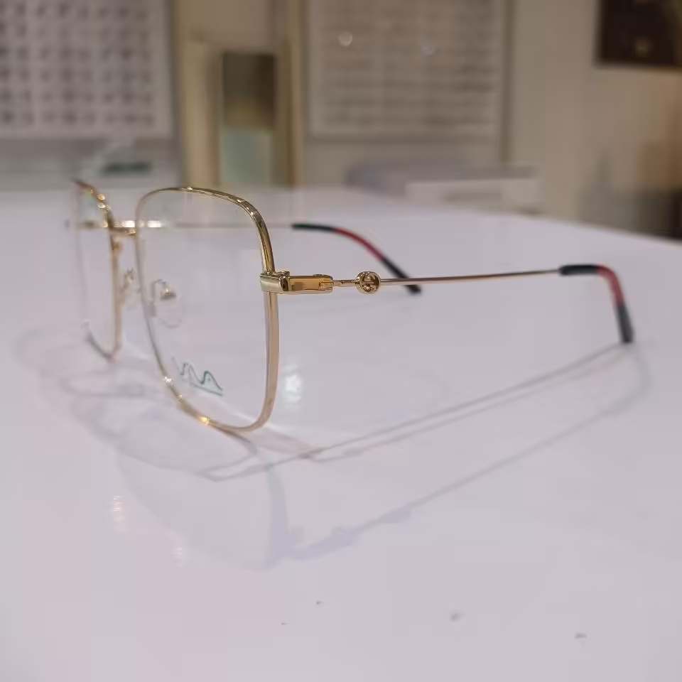 فریم عینک طبی زنانه فلزی دورکامل مربعی