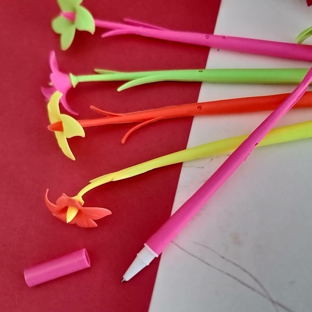 خودکار سیلیکونی طرح گل