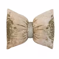 کوسن پاپیون طرح اطلس کرم 