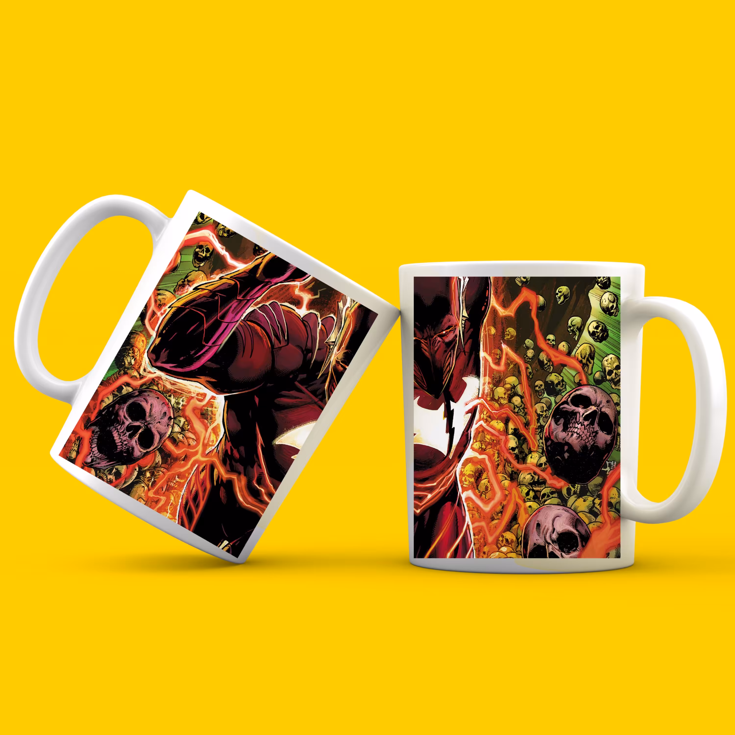 ماگ سرامیکی سفید طرح رد دث ( Red Death )