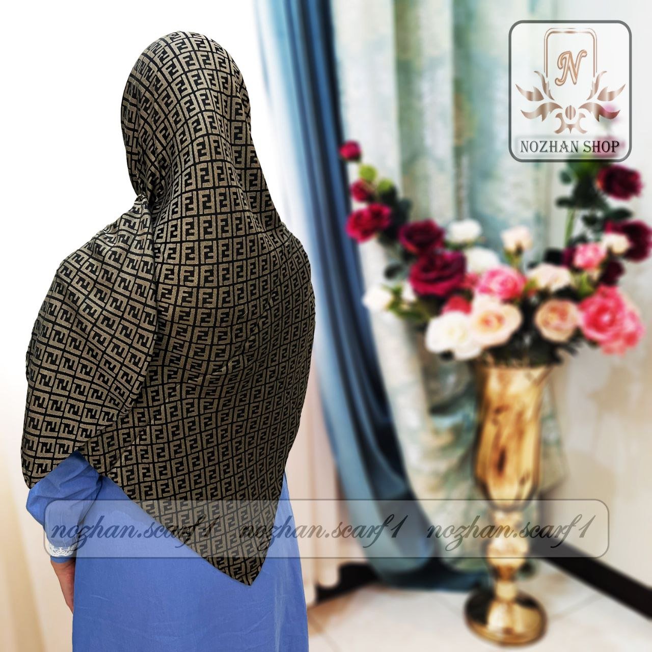 روسری نخی ویسکوز کد(281c)