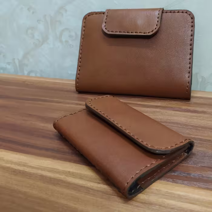 ست کیف مدارک ماشین و جا کارتی چرمی. چرم طبیعی.. تماما دست دوز.. قابل سفارش  ب صورت تک 