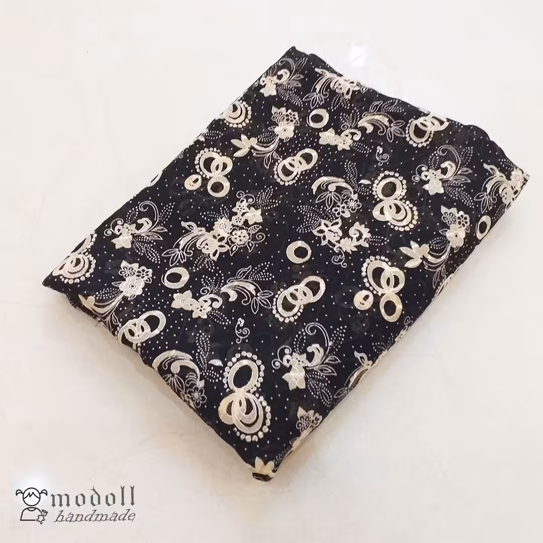 قواره پارچه چادر مجلسی حریر ژرژت اعلا بسیار با کیفیت کد03