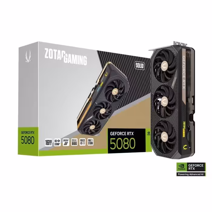 خرید کارت گرافیک ZOTAC GAMING GeForce RTX 5080 SOLID 16G با بهترین قیمت