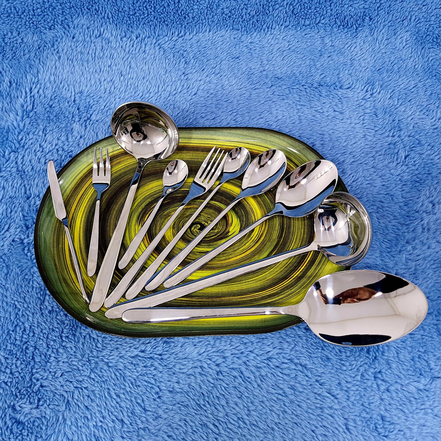 سرویس قاشق و چنگال 72 پارچه MGS مدل 008 جعبه دار (12 نفره)