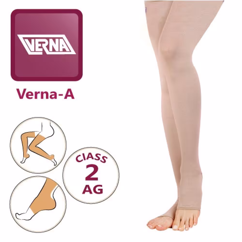 جوراب واریس مارک ورنا ایرانی طرح سیگواریس مدل AG بلند تا بالای زانو