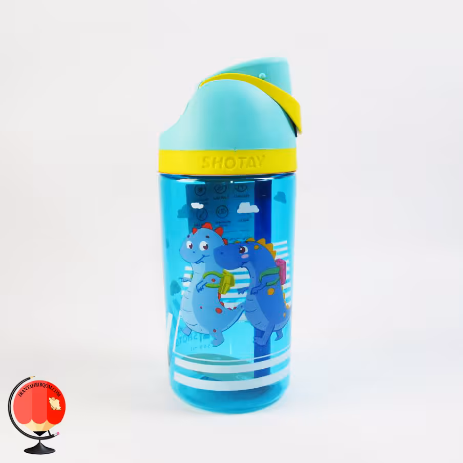 قمقمه پسرانه نی دار طرح دایناسور شوتای