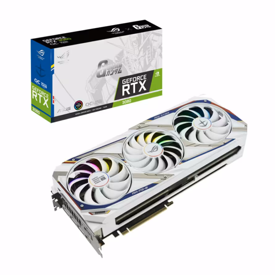 کارت گرافیک ایسوس ROG STRIX RTX 3080 GUNDAM EDITION 10G