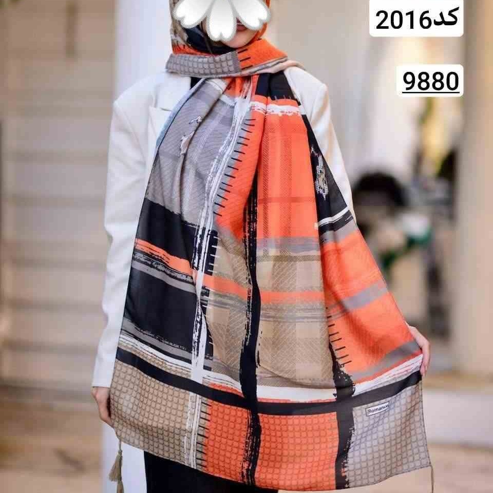 شال نخی آبرنگی منگوله دار زیباااااا   عزیزای دل لطفا قبل از واریز موجودی بگیرید