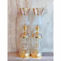 لاله شمعدان طرح چک طلا کاری ارسال رایگان 