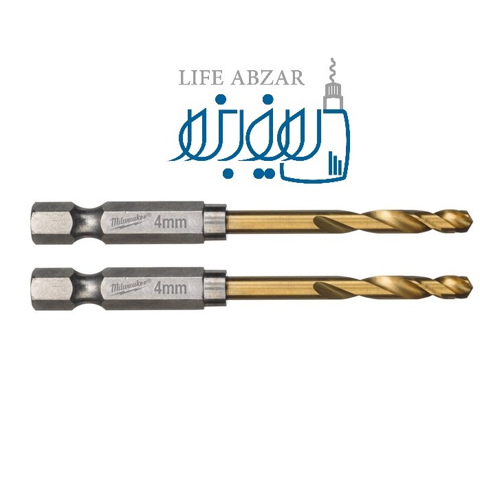 مته فلز شش گوش میلواکی مدل 4708 سایز 4 میلی متر مجموعه 2 عددی