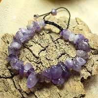 دستبند امتیست طبیعی(سنگ خام دستنخورده) 