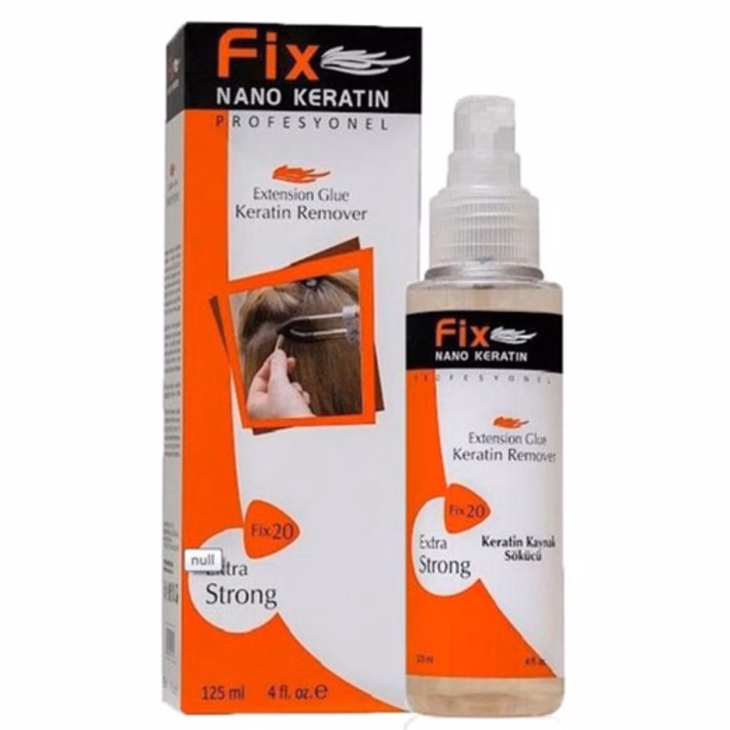 ریموور اکستنشن مو فیکس نانو کراتین Fix Nano Keratin حجم 125میل