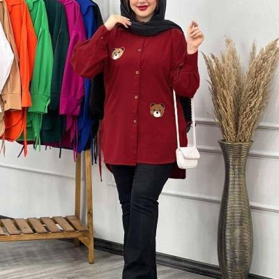 شومیز مانتویی داکرون اعلا خرسی