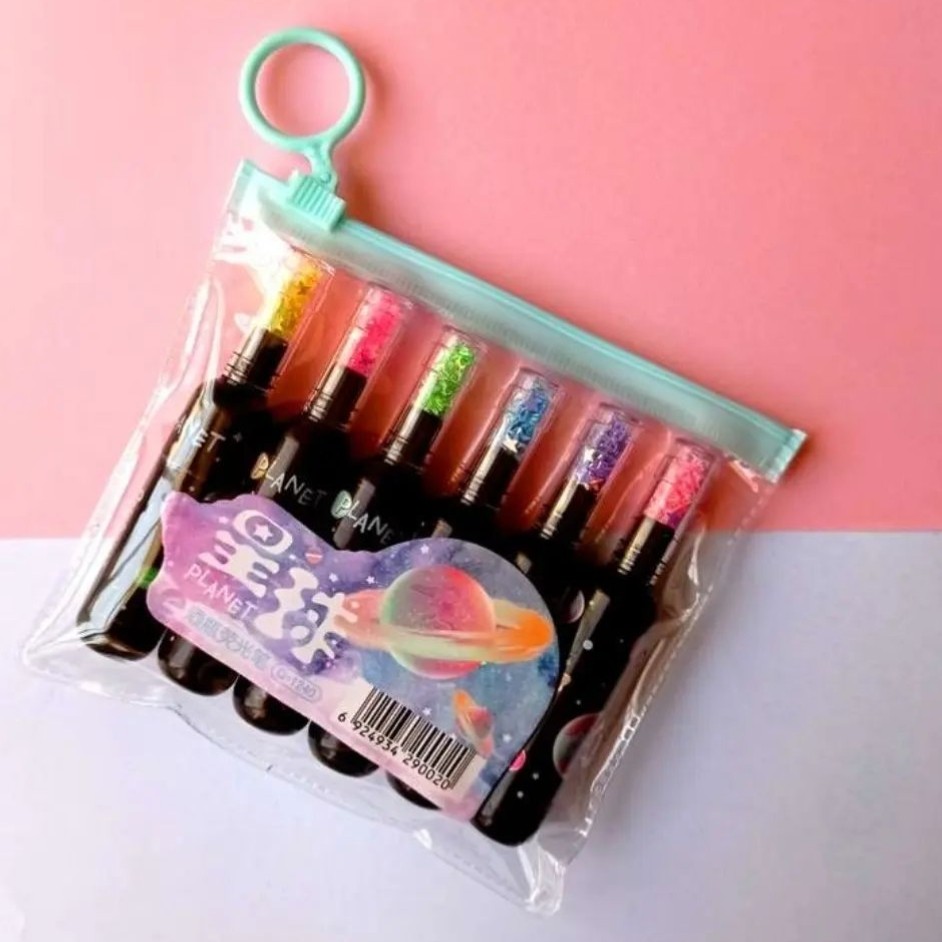 ماژیک فسفری کهکشانی 6 رنگ  هایلایتر