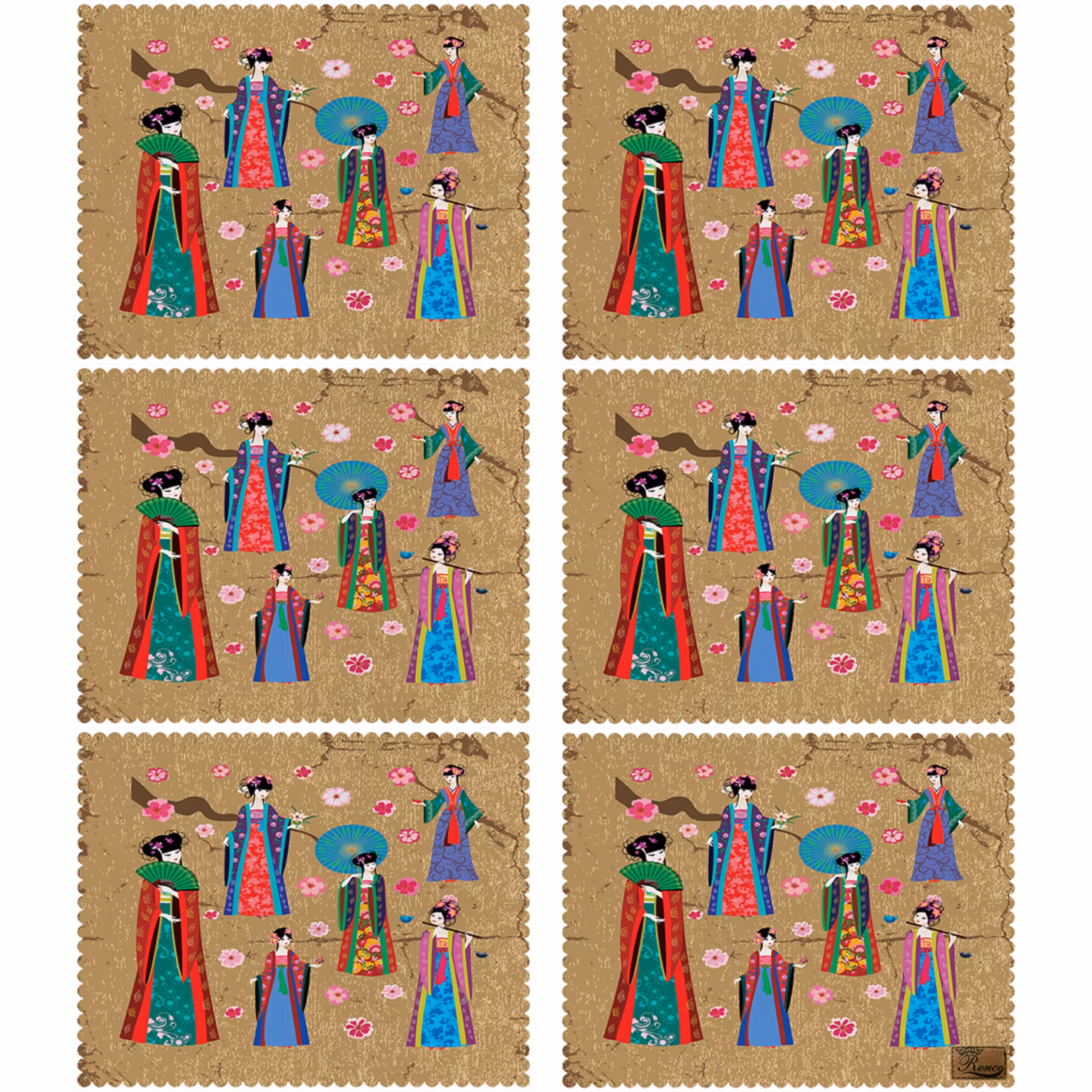 زیریشقابی مخمل رنس مدل U3-42157 سایز 40x35 سانتی متر