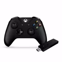 دسته بازی به‌همراه دانگل مخصوص ویندوز 10 مایکروسافت Xbox One