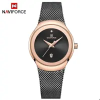 ساعتمچی زنانه ناویفورس اورجینال بند استیل naviforce
