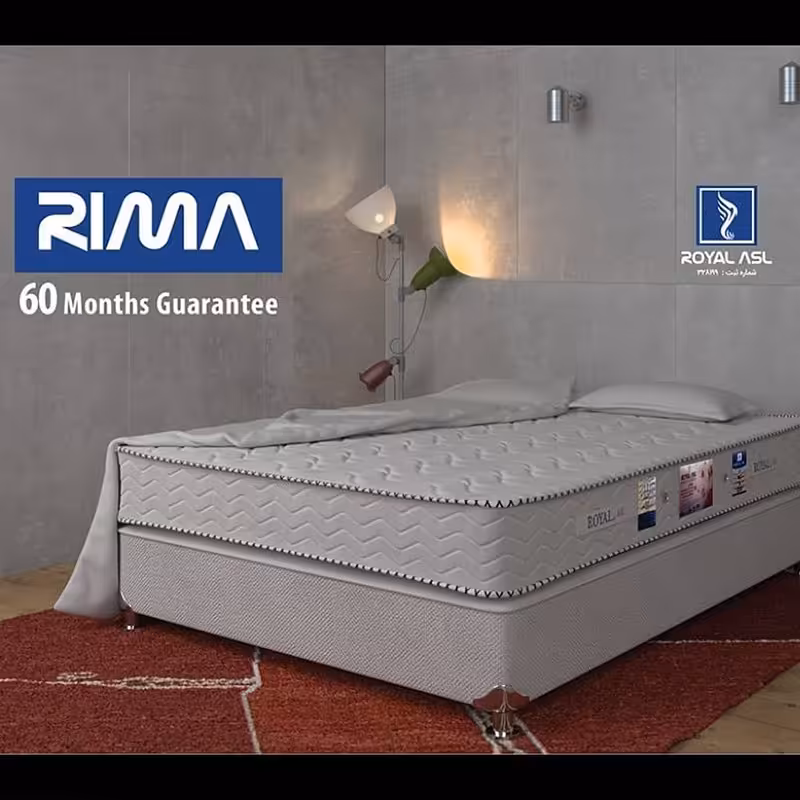 تشک رویال اصل5سال ضمانت طبی فنری تک نفره90 در 200