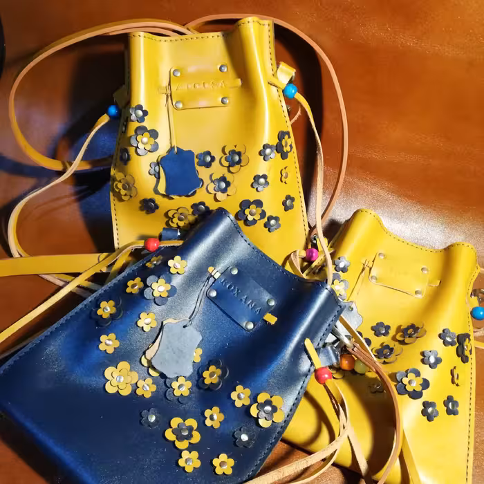 کیف دخترانه چرم طبیعی گاو