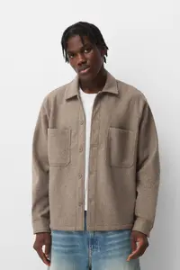 کت چند رنگ مردانه ژاکت خوب برشکا اورجینال Bershka