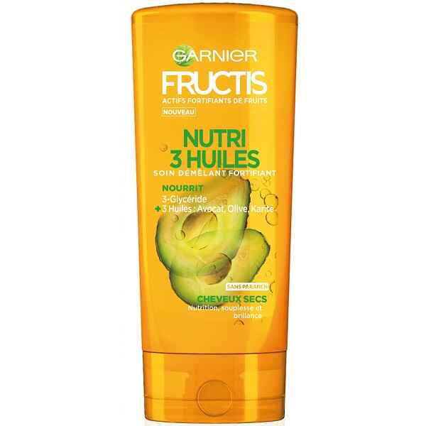 نرم کننده مغذی و آبرسان آووکادو گارنیر GARNIER سری FRUCTIS مدل TRIPLE NUTRITION حجم 200 میل | موی بسیار خشک