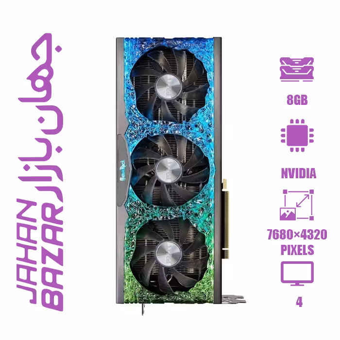 کارت گرافیک پلیت GeForce RTX 3070 Ti GameRock ظرفیت 8 گیگابایت