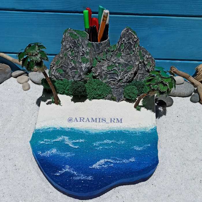 جامدادی رومیزی مینیاتوری(خلیج آبی)