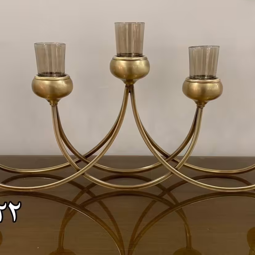 شمعدان 4 شاخه انتیک حلقه ای