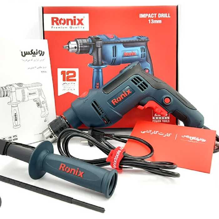 دریل 13 چکشی مدل  2260 رونیکس 750 وات سه نظام آچاری Ronix ( ارسال رایگان ابزار حسین)