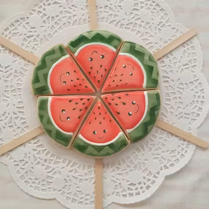 کوکی های یلدایی  با  تزیین رویال آیسسنگ  بسته 6 عددی