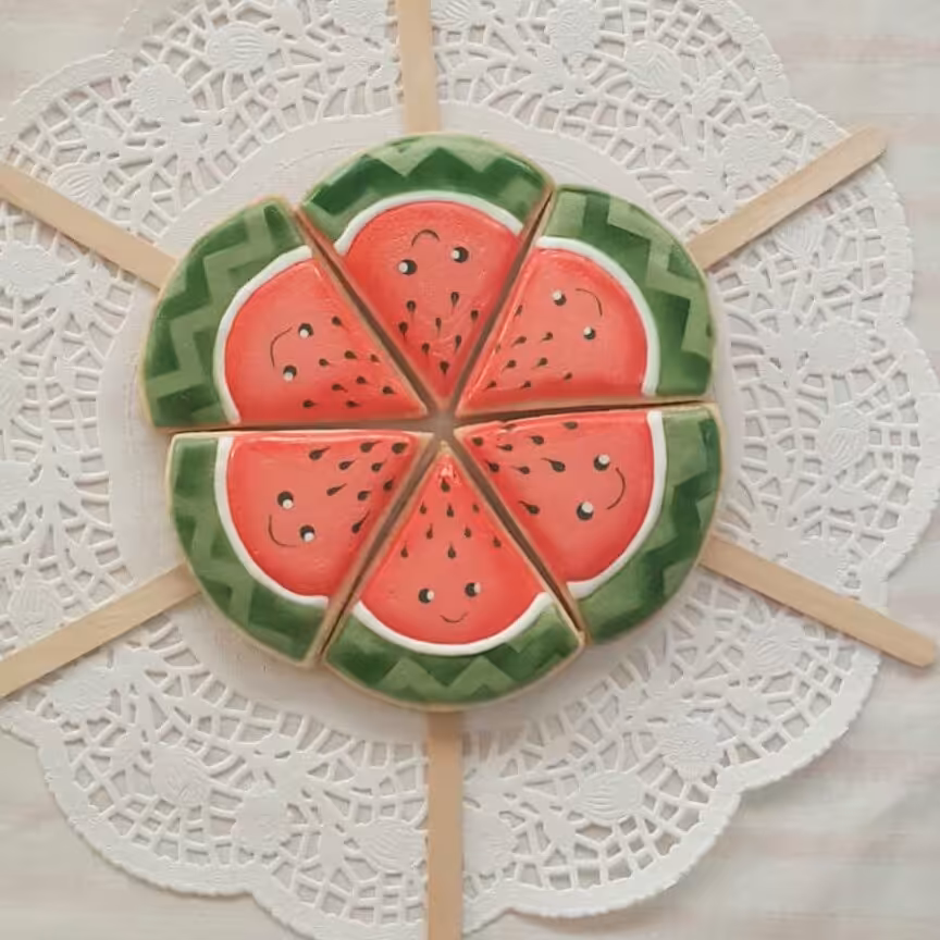 کوکی های یلدایی  با  تزیین رویال آیسسنگ  بسته 6 عددی