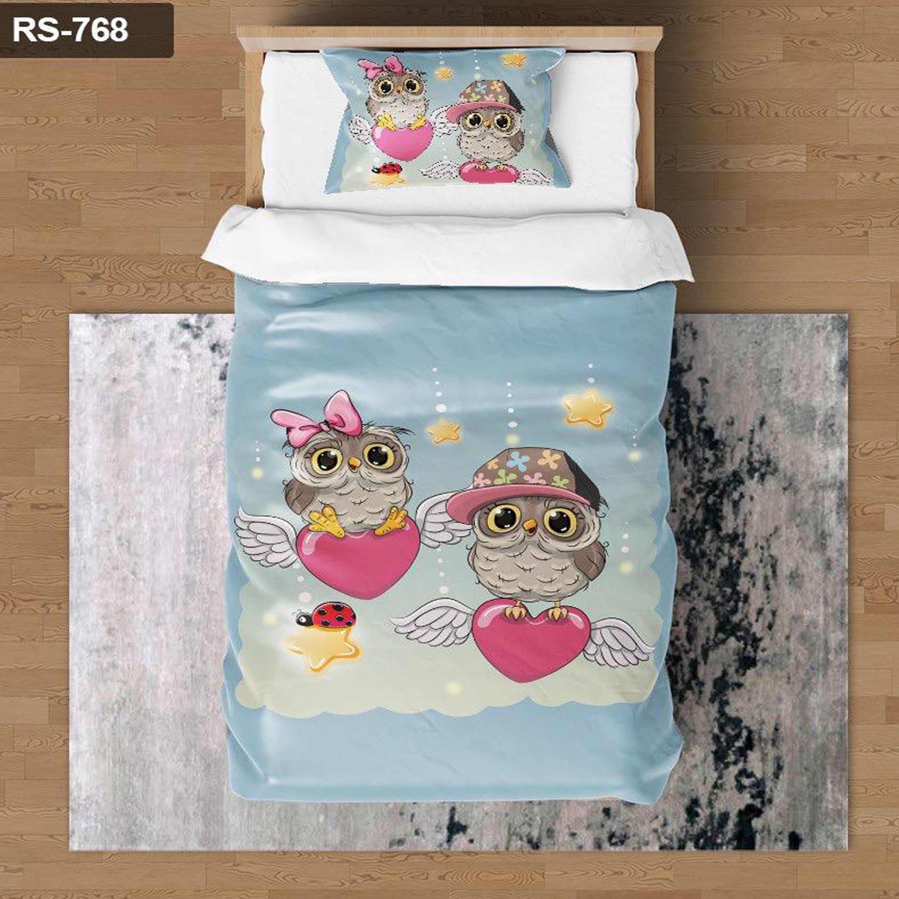 سرویس روتختی 1 نفره تنسل چاپی برندترک لند (Turk Land) کد rs 768