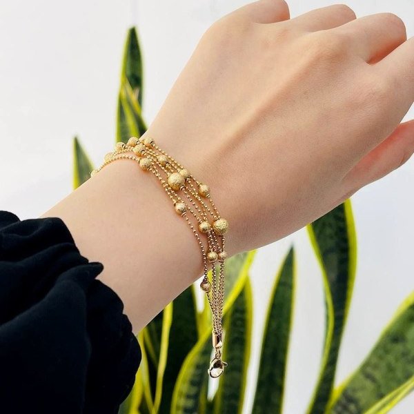 دستبند مرواریدی طرح طلای ژوپینگ